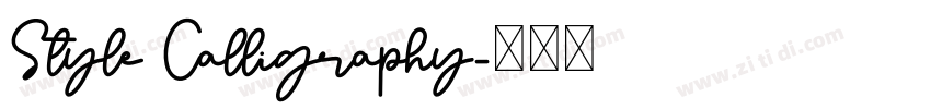 Style Calligraphy字体转换 Style Calligraphy字体转换